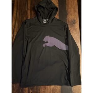 PUMA Train All Day Cat Pullover Hoodie – Men’s Small – Black